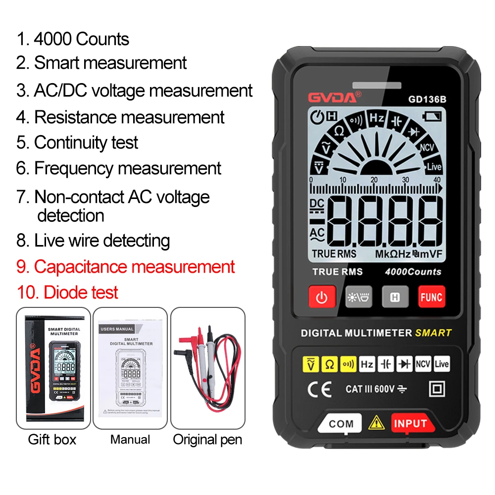 Professional digital multimeter