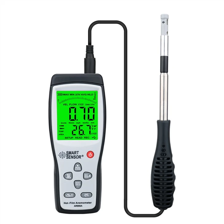 מד רוח ב-USB דיגיטלי חם-לסרט עם העברת נתונים